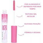 Gel Incolor Cílios Sobrancelhas Game On Ruby Rose - Kit 2 Fixadores Strong Hold - Maquiagem HB-509 TB Versátil - Imagem 4