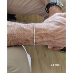 Pulseira Masculina Grumet em Prata 925 Original 21cm - Imagem 3