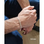 Pulseira Masculina Grumet em Prata 925 Original 21cm - Imagem 5