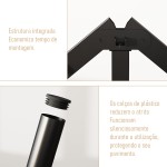 Estrutura De Cama De Metal, Não Precisa de Box Spring,Com Espaço De Armazenamen Cor Preto (TWIN) - Imagem 5