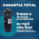 Garrafa Termica Inox A Vacuo 1 Litro Isolada Parede Dupla Antivazamento Emborrachada Qualidade Premium - Imagem 7