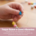 Kit Miçangas Coloridas Infantil para Pulseiras 3000 Peças com Fio de Silicone Conjunto Premium - Imagem 5
