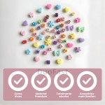 Kit Miçangas Coloridas Infantil para Pulseiras 3000 Peças com Fio de Silicone Conjunto Premium - Imagem 6