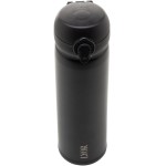 LYOR - Garrafa Térmica Dupla Parede de Aço Inox com Tampa Flip Preta 410ml - Imagem 4