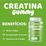 Creatina Gummy 60 Gomas 4,5g Tem Vida - 3g de Creatina por porção - Praticidade e Performance (60 Gomas, Maçã Verde) - Imagem 3