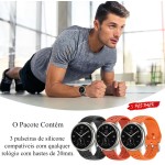 3Peças 20mm Pulseira Compatível para Amazfit Active 3 Premium,Active 2 Square,GTS 2 4 Mini,GTS 4 3 2 2e,Bracelete Correia Cinta Alça de Substituição para Bip 3 3 Pro U Pro,Bip S Lite - Imagem 6