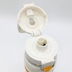 Garrafa Térmica 750ml Aço Inox com Canudo Antivazamento Garrafa de Água Térmica que Mantém Bebidas Quentes e Frias por Horas Academia, Esporte e Uso Diário (CINZA) - Imagem 7