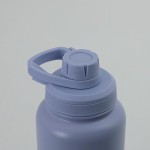 Garrafa Térmica INOX 1000ml – Parede Dupla a vácuo, Livre de BPA, Mantém 12h Quente / 24h Frio, Tampa Vedada Com Alça LILÁS - Imagem 3