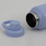 Garrafa Térmica INOX 1000ml – Parede Dupla a vácuo, Livre de BPA, Mantém 12h Quente / 24h Frio, Tampa Vedada Com Alça LILÁS - Imagem 6