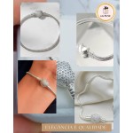 Pulseira para berloques compativel com todas as marcas prateada revestida - Imagem 6