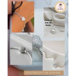 Pulseira para berloques compativel com todas as marcas prateada revestida - Imagem 7