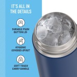 Garrafa térmica Thermos FunTainer, 470 ml, Navy - Imagem 4