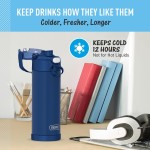 Garrafa térmica Thermos FunTainer, 470 ml, Navy - Imagem 5