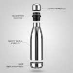Garrafa Térmica Aço Inox 1 Litro | Isolamento a Vácuo de Dupla Camada, Alta Retenção Térmica | Tampa Rosqueável Anti Vazamento - Premium - Imagem 7