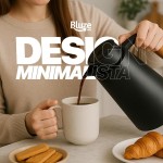 Garrafa Térmica 1L Preto Design Elegante com Cabo de Madeira para Café Chá e Bebidas Quentes Mesa Posta Premium - Imagem 2