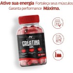 Creatina Monohidratada 100% Pura 120 Cápsulas - Nanovit - Imagem 5