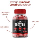 Creatina Monohidratada 100% Pura 120 Cápsulas - Nanovit - Imagem 7