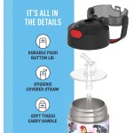 THERMOS Garrafa térmica infantil FUNTAINER, com canudo, 350 ml, Vingadores - Imagem 4