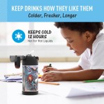 THERMOS Garrafa térmica infantil FUNTAINER, com canudo, 350 ml, Vingadores - Imagem 5