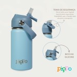 Pippo | Garrafa Térmica Infantil Aço Inox (Azul) - Imagem 3