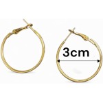 Kit 10 Argolas Douradas pequenas brinco Bijuteria qualidade - Imagem 2