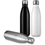 Garrafa Aço Inox de 750ML com Tampa Rosqueável e Anel de Silicone de Vedação Com Design Moderno e Frisos Na Tampa (Prata) - Imagem 6