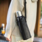 MODUS Garrafa Térmica De Aço Inoxidável Isolada A Vácuo Com Copo Portátil E Bolsa (Preto 1000ML) - Imagem 6