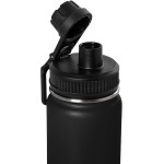 TERMOPRO Squeeze Térmico Mayall 1 Litro Preto Fosco com Alça Tampa com Bico Direcionador e Parede Dupla em Inox Alta Performance Térmica e Design Premium - Imagem 5