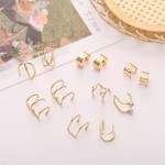 Conjunto de 12 brincos de orelha para mulheres, não perfurantes, cartilagem de hélice delicada, clipe de orelha, conjunto de brincos, joias e presentes - Imagem 4