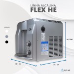 Filtro Super Água Alcalina Ionizada Gelada Flex He Top Life (Prata, 127V) - Imagem 5