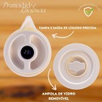 Garrafa Térmica Digital C/Visor Display Colors 1l Café Chás (Branco) - Imagem 6