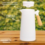 Garrafa Térmica Digital C/Visor Display Colors 1l Café Chás (Branco) - Imagem 8
