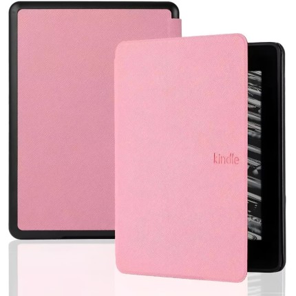 Capa Para Kindle 11ª Geração 2024 e 2022 (C2V2L3 e RS23CV) - Rígida - Sistema de Hibernação - Fechamento Magnético (Rosa)