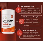 Cúrcuma 60 Cápsulas, 2 Meses de Uso, com Vitamina E, Selênio e B12, Longa Duração, Alto Teor Curcumina, Fortalvit - Imagem 4