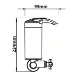 Filtro Purificador De Água Para Cozinha Parede Sem Torneira Modelo Cristal Porto Belo Cor Branco Com Bitola 1/2" - 3/4" Durín - Imagem 3