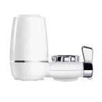 Filtro Purificador de Água para Torneira com Carvão Ativo, Sistema de Filtragem Instantânea, Branco e Cromado, 115mm x 150mm x 65mm - Imagem 4