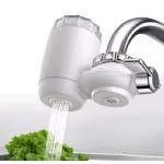 Filtro Purificador de Água para Torneira com Carvão Ativo, Sistema de Filtragem Instantânea, Branco e Cromado, 115mm x 150mm x 65mm - Imagem 5