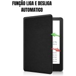 Capa Para Kindle 11ª Geração 6” (Modelos 2022 e 2024 – C2V2L3 e RS23CV) – Auto Hibernação – Fechamento Magnético – Leve, Rígida e com Revestimento Interno em Microfibra (Preto) - Imagem 4