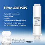 Philips Filtro ADD505 para Purificador de agua ADD5926 X-Guard Reduz sedimentos, cloro, e outras substâncias que prejudicam o sabor da água - Imagem 3