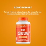 Max Cúrcuma, 95% Curcuminóides, Curcumina, Biogens, Kit 2 x 60 Cápsulas - Imagem 3