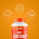 Max Cúrcuma, 95% Curcuminóides, Curcumina, Biogens, Kit 2 x 60 Cápsulas - Imagem 5