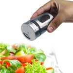 Combo 2 Portas Condimentos Inox com Visor Luxo para Saleiro Temperos e Especiarias (2 Qtd) - Imagem 8