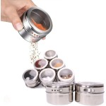 PORTA CONDIMENTOS MAGNETICO ACO INOX 7 PECAS KEHOME 5977 - Imagem 5