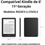 Capa para Kindle 11ª Geração 6” (2022/2024) – Hibernação Automática, Fecho Magnético, Leve e Resistente – Preta – Não Compatível com Paperwhite 11 - Imagem 4