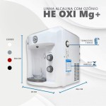 Purificador Água Top Life Alcalina Ionizada Ozonio Gelada He Oxi Preto 127V - Imagem 4