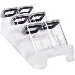 PLASUTIL Porta Tempero Condimento Hermético Cristal com Base Modular 7 Peças - Imagem 6