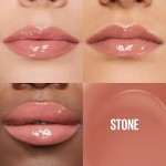 Maybelline NY Lip Lifter Gloss Brilho Labial com Ácido Hialurônico, Promove Lábios Volumosos, Hidratados e Cheios de Brilho, Aplicador XL para Make Glow, Cor Stone, 5.4ml - Imagem 3