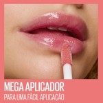 Maybelline NY Lip Lifter Gloss Brilho Labial com Ácido Hialurônico, Promove Lábios Volumosos, Hidratados e Cheios de Brilho, Aplicador XL para Make Glow, Cor Stone, 5.4ml - Imagem 6