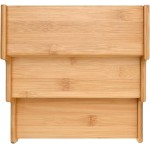 Mimo Style, Organizador Multiuso de Temperos e Condimentos para Cozinha, 3 Níveis, Bambu - Marrom - Imagem 5