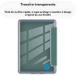 Capa Capinha Case para Kindle 11ª Geração 2024 e 2022 (C2V2L3 e RS23CV) de 6 Polegadas com Função Ativa e Desativa e Fundo em Acrílico (Azul Marinho) - Imagem 6